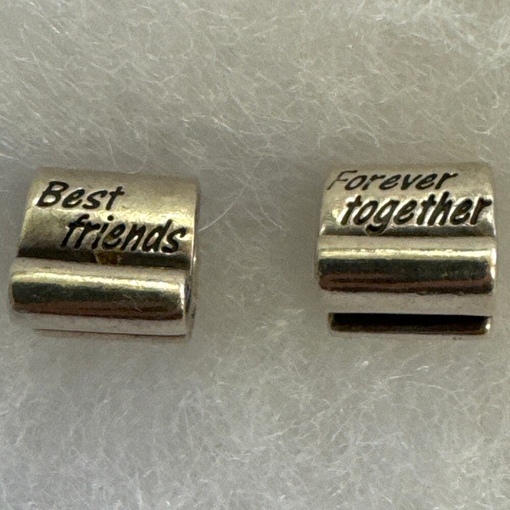 Pandora 925 ALE Best Friends & Forever Together Scroll Charms